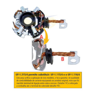 Portacarbon Unifap Bosch - Chevrolet-VW-Citroen-Fiat-Peugeot