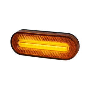 Bivoltaje 12/24 VElectronica 100% SMDUnidad sellada CUERPO-LENTECon retro reflector incorporadoConexion a la carroceria a traves de 2 tornillos 6 x 1/2Salida de cable doble envainadoAmbar Unipolar: Delimitador lateralPeso aprox.:Peso unitario: 82 gPeso embalaje: 562 gEmbalaje Caja x 6