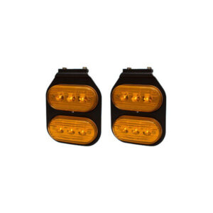 Bivoltaje 12/24 V Electronica 100% smd Todo ambar Unidad: 210 g Caja x 4: 470 g Embalaje : Caja x 2 (1 juego de 2 unidades)