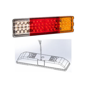 Cristal UnipolarRojo UnipolarRojo UnipolarAmbar UnipolarElectronica 100% smdVoltaje: solo 24V56 leds ? 14 leds x funcionLado DERECHOCon salida simple de cablesSin Ventana Ilumina PatentePeso aprox.:Unidad: 895 gCaja x 1: 1045 gEmbalaje Caja x 1 unidad Obs DER / 24V / Con salida de cables / Sin Vent