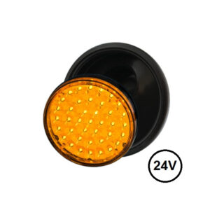 UniVoltaje 24 V39 LedsElectronica 100% smdCon aro flexiblePantalla interior metalizadaConexion por medio de Pines y ConectorFuncion: Giro traseroUnidad: 250 gCaja x 2: 560 gEmbalaje Caja x 2 Obs Solo 24V Embalaje : Caja x 2