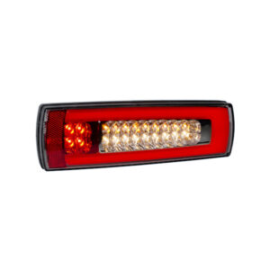 Bivoltaje 12/24 V
Electronica 100% SMD
Unidad sellada CUERPO-LENTE
Con reflector incorporado
Conexion a la carroceria a traves de 2 esparragos
Cristal Unipolar: Retroceso
Rojo Unipolar: Posicion con luz uniforme tipo Xeon
Rojo Bipolar: STOP con 4 leds
Ambar Unipolar: Giro trasero
Peso aprox.:
Peso unitario: 295 g
Peso embalaje: 360 g
Embalaje Caja x 1
Obs Lado Derecho