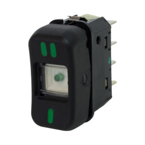Tecla de luz 2 puntos-negra-24V-8 terminales ELOD 5182
