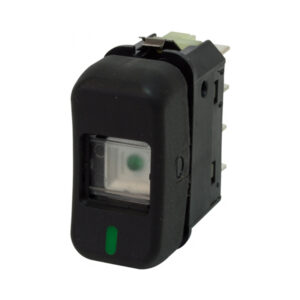 Tecla de luz 1 punto-negra-24V-5 terminales ELOD 5188