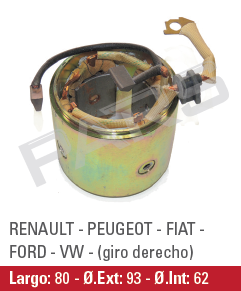 CARCASA RENAULT PEUGEOT FIAT FORD VW (CON CAMPOS) - Imagen 2