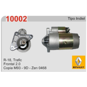 MOTOR DE ARRANQUE R18, TRAFIC FRONTAL 2.0 INDIEL