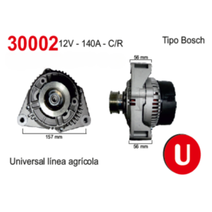 ALTERNADOR UNIVERSAL LINEA AGRICOLA