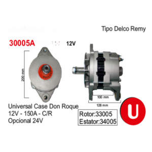 ALTERNADOR UNIVERSAL DELCO