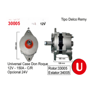 ALTERNADOR UNIVERSAL CASE DON ROQUE