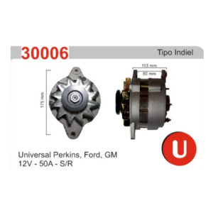 ALTERNADOR UNIVERSAL PERKINS, FORD, GM