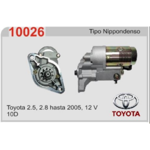 MOTOR DE ARRANQUE TOYOTA 2.5, 2.8 HASTA 2005