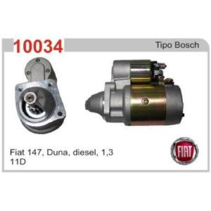 MOTOR DE ARRANQUE FIAT 147, DUNA, DIESEL 1.3
