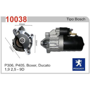 MOTOR DE ARRANQUE P306, P405, BOXER, DUCATO 1.9 2.5