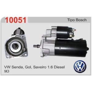 MOTOR DE ARRANQUE SENDA GOL SAVEIRO 1.6 DIESEL