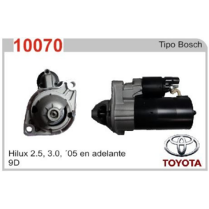 MOTOR DE ARRANQUE HILUX 2.5, 3.0, '05 EN ADELANTE (Reemplazo 10100-10101)
