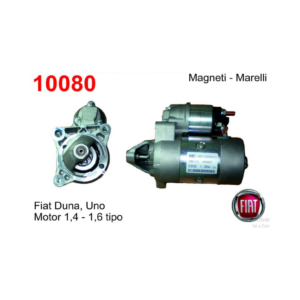 MOTOR DE ARRANQUE FIAT DUNA, UNO 1.4 - 1.6  (Reemplazo 10091)