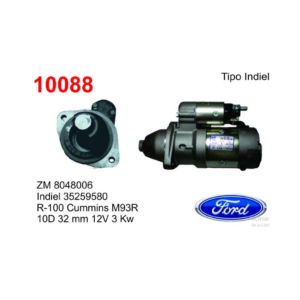 MOTOR DE ARRANQUE CUMMINS M93R (Reemplazo 10076)