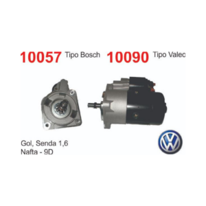MOTOR DE ARRANQUE GOL, SENDA 1.6 NAFTA