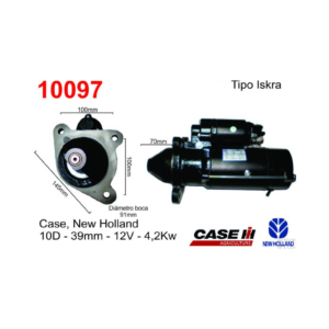 MOTOR DE ARRANQUE CASE, NEW HOLLAND ISKRA
