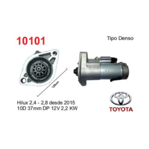 MOTOR DE ARRANQUE HILUX 2.4 - 2.8 DESDE 2015 (Reemplazo 10070-10100)