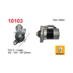 MOTOR DE ARRANQUE CLIO 2, LOGAN