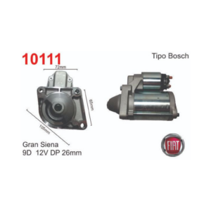 MOTOR DE ARRANQUE BOSCH FIAT GRAN SIENA (Reemplazo 10066-10037)