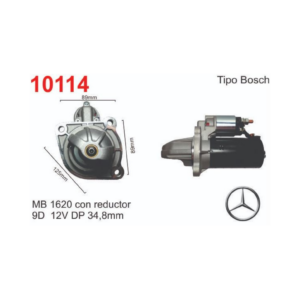 MOTOR DE ARRANQUE MB 1620 CON REDUCTOR (Reemplazo 10003-10082-10250-10079)
