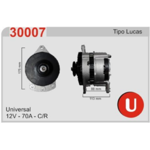 ALTERNADOR UNIVERSAL LUCAS