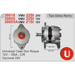 ALTERNADOR UNIVERSAL CASE DON ROQUE