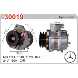 ALTERNADOR MB 1114, 1518, 1620, 1633 BOSCH