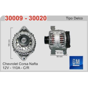 ALTERNADOR CHEVROLET CORSA NAFTA DELCO