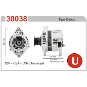 ALTERNADOR UNIVERSAL C/R DELCO
