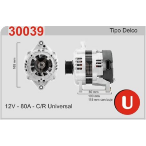 ALTERNADOR UNIVERSAL C/R DELCO