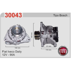 ALTERNADOR FIAT IVECO DAILY BOSCH