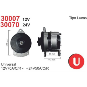 ALTERNADOR UNIVERSAL LUCAS