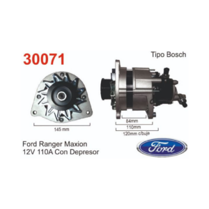 ALTERNADOR SPRINTER FORD RANGER MAXION C/DEPRESOR BOSCH