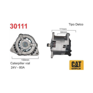 ALTERNADOR BOSCH 24V 80A CATERPILLAR VIAL FIAT VIAL