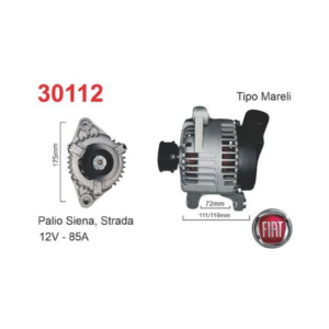 ALTERNADOR MARELLI 12V 85A FIAT PALIO PUNTO 1,6