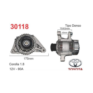 ALTERNADOR BOSCH TOYOTA COROLLA NAFTA