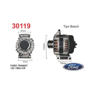 ALTERNADOR MOTORCRAFT 12V 150A FORD TRANSIT DESDE 2006