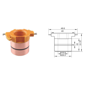 COLECTOR DE ALTERNADOR EJE Ø17 (28.50x33.10)