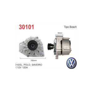 ALTERNADOR BOSCH 12V 90A VOLKSWAGEN VW GOL SAVEIRO POLO
