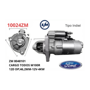 MOTOR DE ARRANQUE INDIEL 12D. FORD CARGO M100R 12V