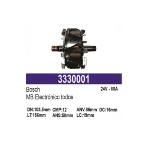 ROTOR ELECTRONICO BOSCH NUEVO M/VIEJO 24V
