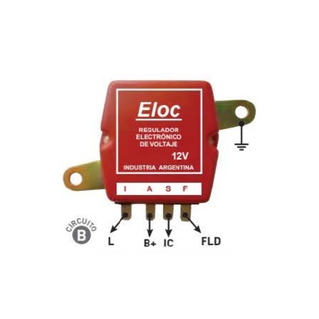 REGULADOR DE VOLTAJE TIPO FORD 12V