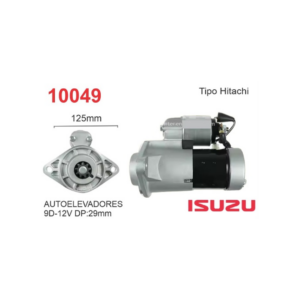 MOTOR DE ARRANQUE HITACHI AUTELEVADORES IZUSU 9D 12V