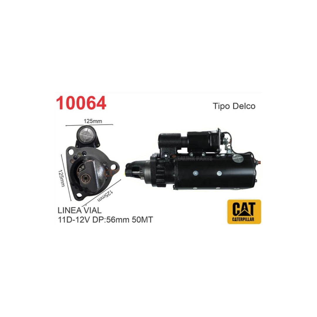MOTOR DE ARRANQUE DELCO 50MT CATERPILLAR JOHN DEERE 730 11D 24V