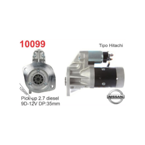 MOTOR DE ARRANQUE HITACHI NISSAN PICK UP 2.7 9D 12V