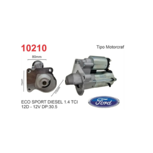 MOTOR DE ARRANQUE MOTORCRAFT ECOSPORT DIESEL TSI 1.4 12V