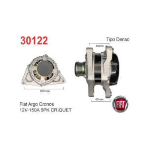 ALTERNADOR DENSO 12V 150A FIAT ARGO CRONOS